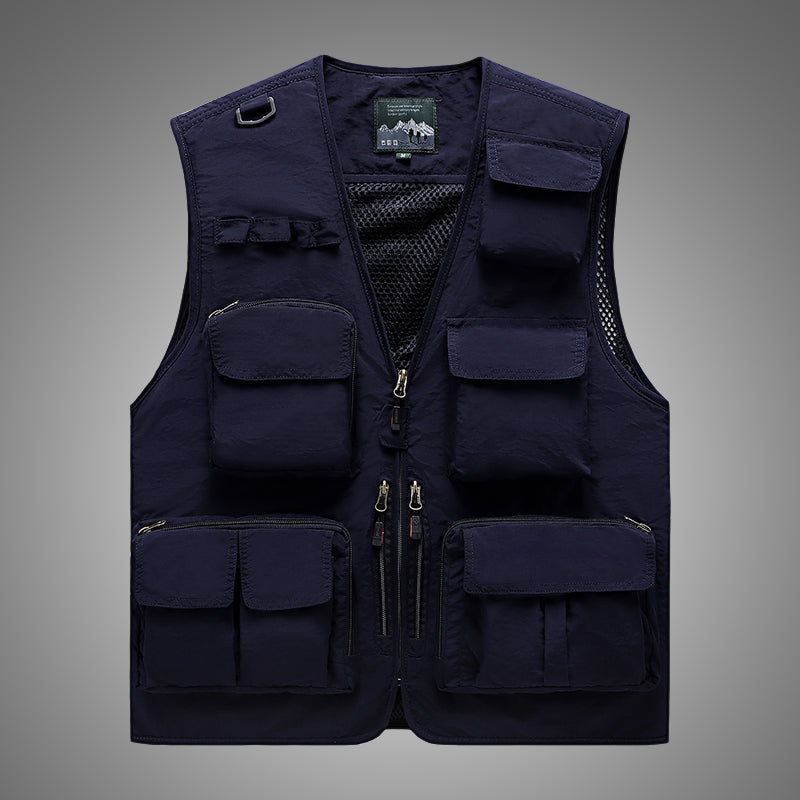 Men's Casual Fishing Vest in Polyester Fiber