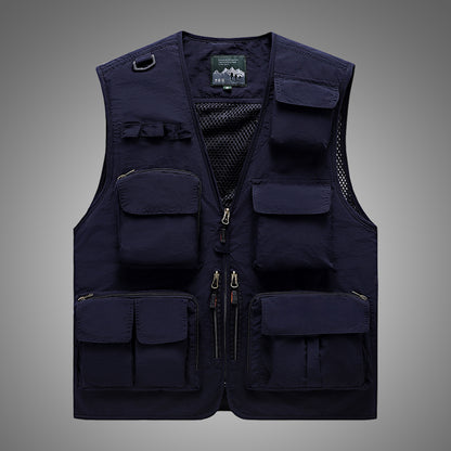 Men's Casual Fishing Vest in Polyester Fiber