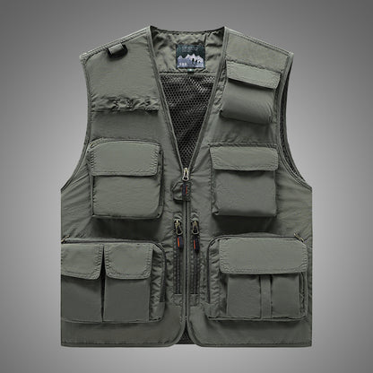 Men's Casual Fishing Vest in Polyester Fiber