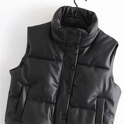 Fluffy Thick Down Vest for Women's Street Fashion