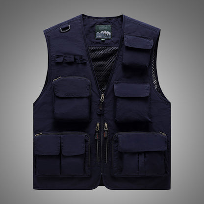 Men's Casual Fishing Vest in Polyester Fiber