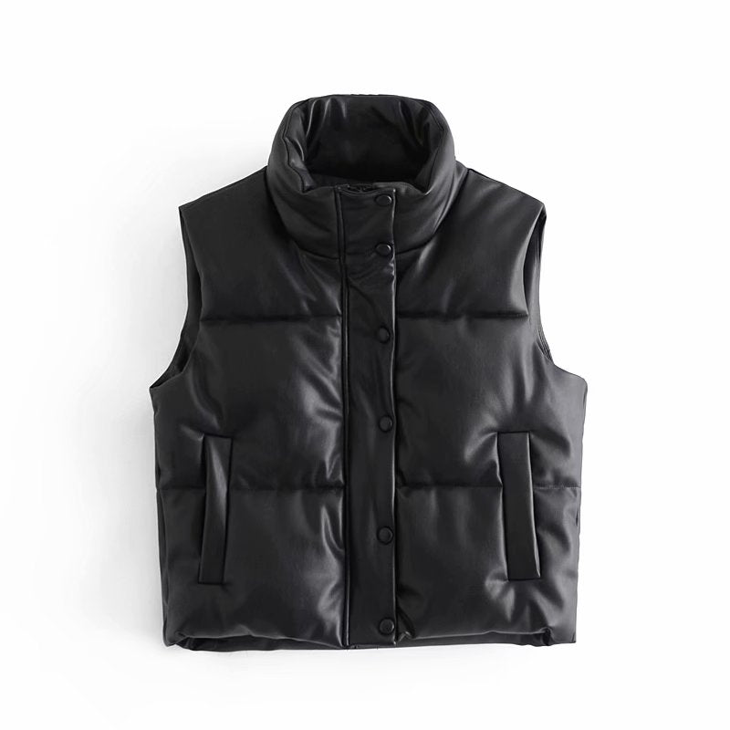 Fluffy Thick Down Vest for Women's Street Fashion