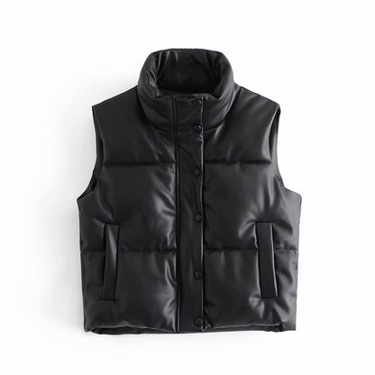 Fluffy Thick Down Vest for Women's Street Fashion