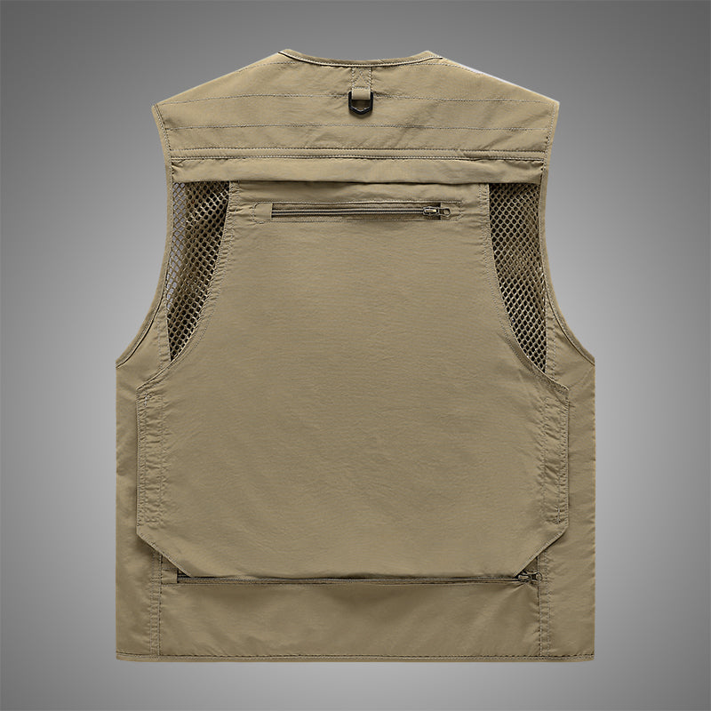 Men's Casual Fishing Vest in Polyester Fiber