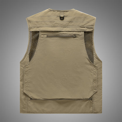 Men's Casual Fishing Vest in Polyester Fiber