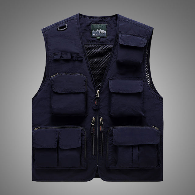 Men's Casual Fishing Vest in Polyester Fiber