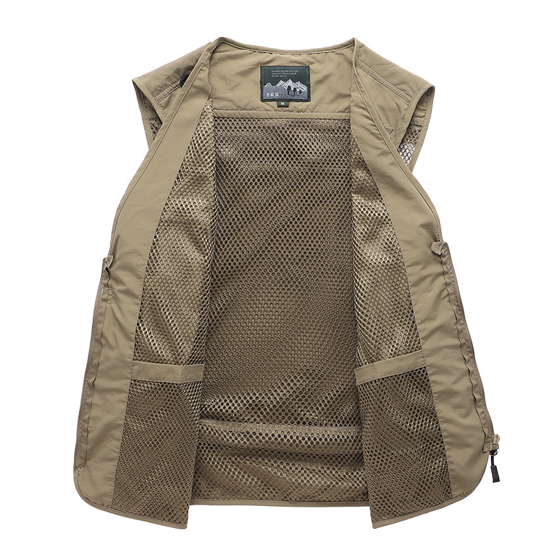 Men's Casual Fishing Vest in Polyester Fiber