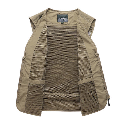 Men's Casual Fishing Vest in Polyester Fiber