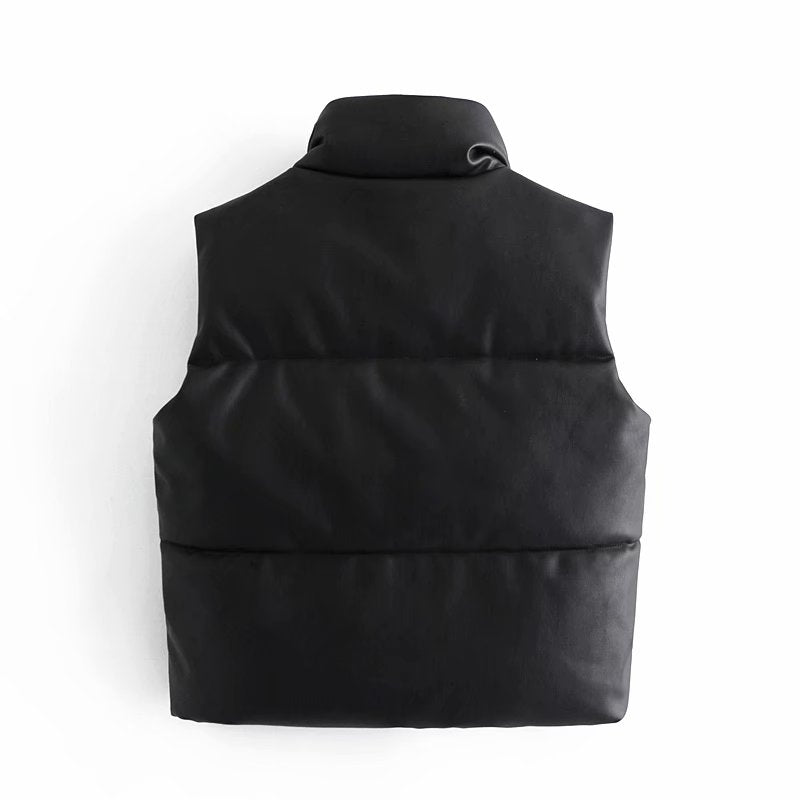 Fluffy Thick Down Vest for Women's Street Fashion