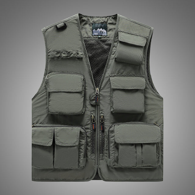 Men's Casual Fishing Vest in Polyester Fiber