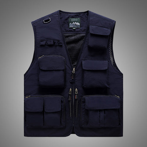 Men's Casual Fishing Vest in Polyester Fiber