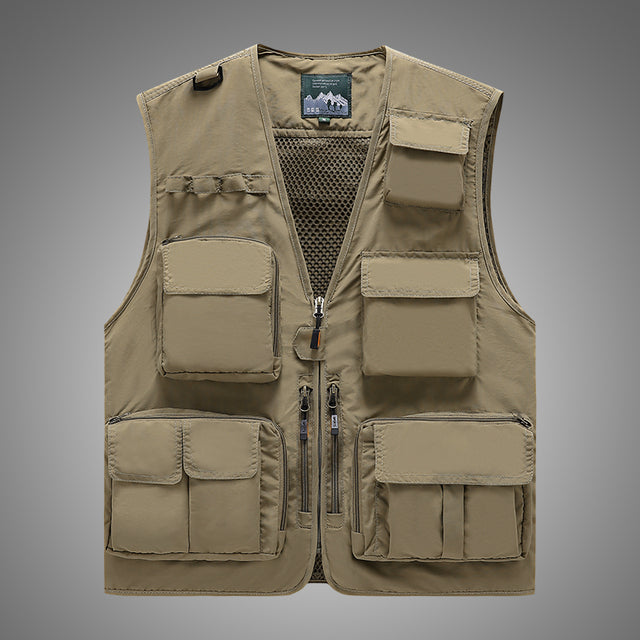 Men's Casual Fishing Vest in Polyester Fiber