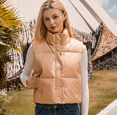 Fluffy Thick Down Vest for Women's Street Fashion