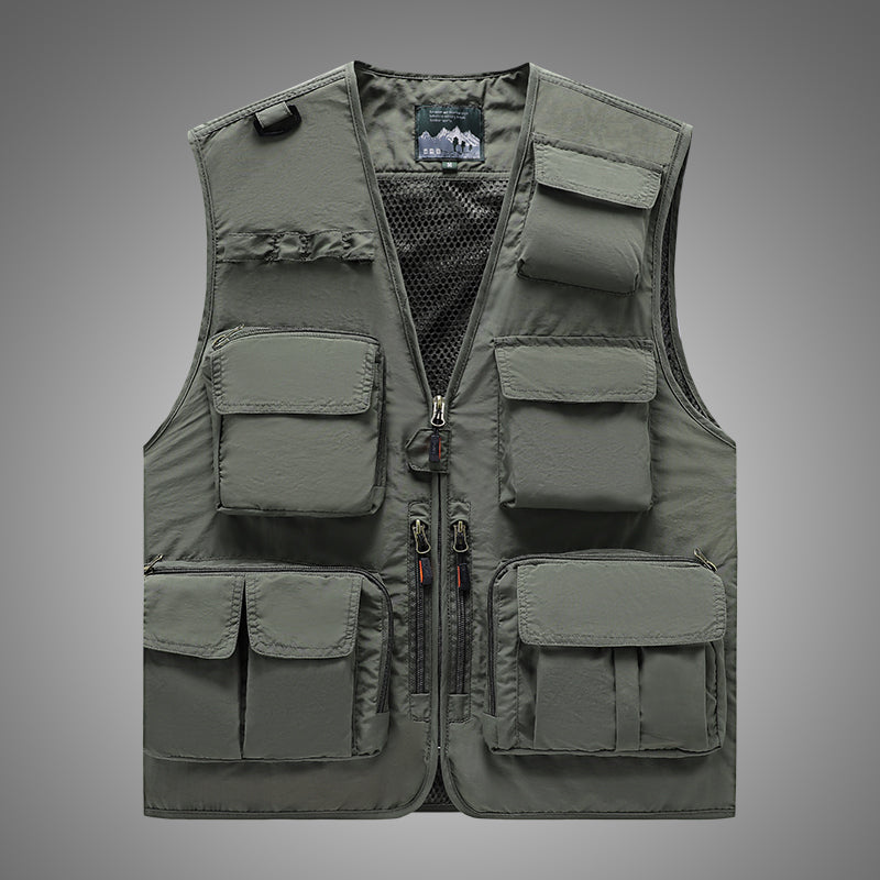 Men's Casual Fishing Vest in Polyester Fiber