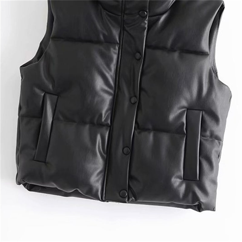Fluffy Thick Down Vest for Women's Street Fashion