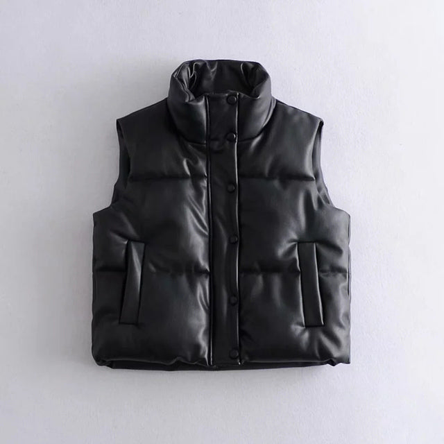 Fluffy Thick Down Vest for Women's Street Fashion